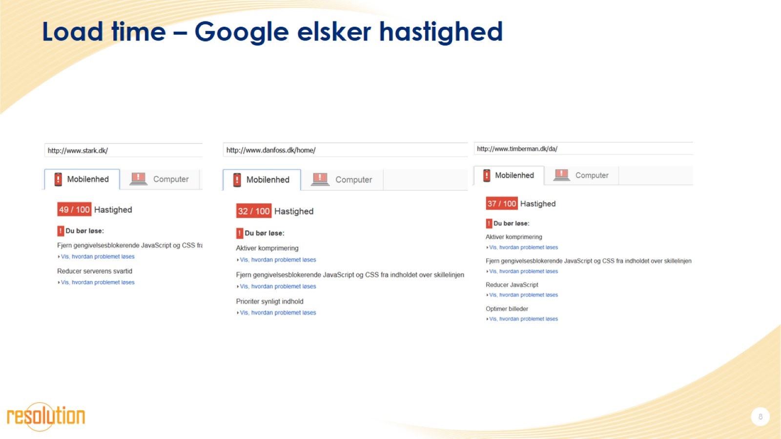 Load time – Google elsker hastighed